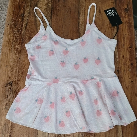 NWT Chaser Small Strawberry Tank Top - Picture 3 of 16